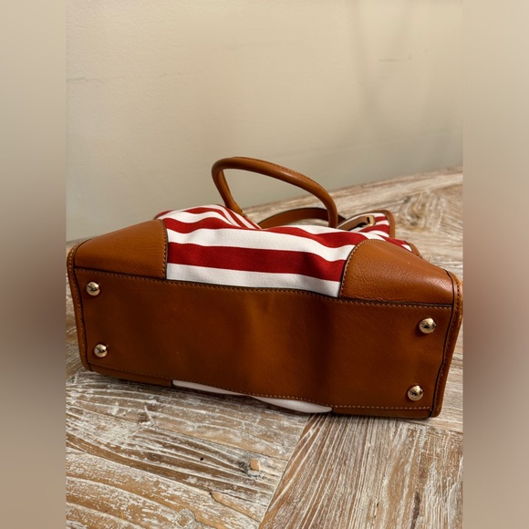 Michael Kors Hamilton Red Striped Purse - Picture 4 of 9